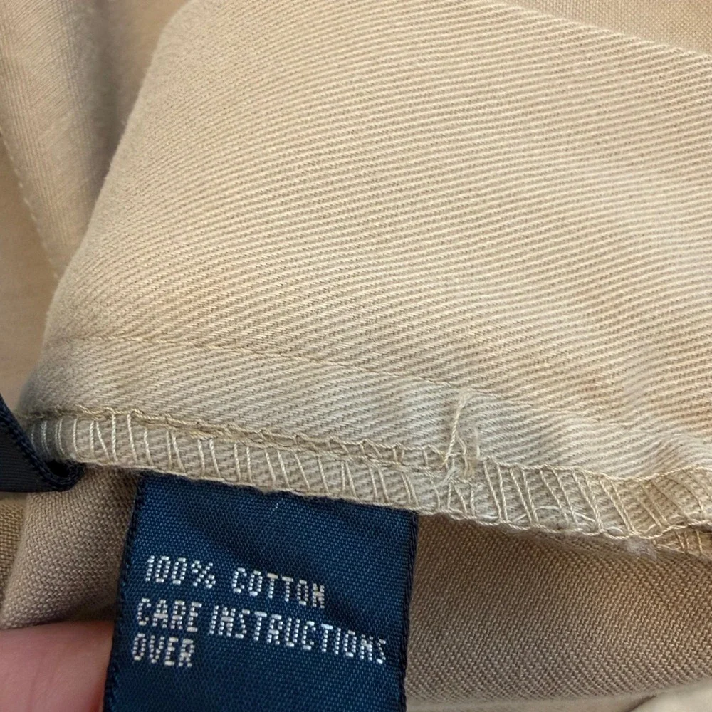 Vintage Polo Ralph Lauren Hammond Pant Fits Mens 35x29 Chino Pleated Khaki Twill